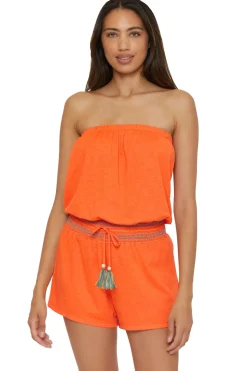 Sunset Strapless Romper