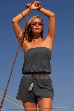 Sunset Strapless Romper