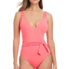 Surplice One Piece Swimsuit
