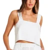 Tallows Linen Crop Top