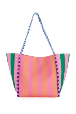 Taormina Striped Tote Bag