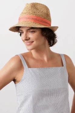 Tarboush Grosgrain Topstitched Fedora