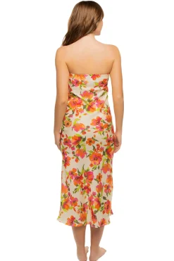 Thara Strapless Midi Dress