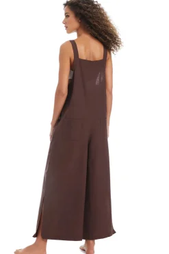 Tie Front Beach Overalls