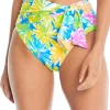 Tie Front High Waist Bikini Bottom