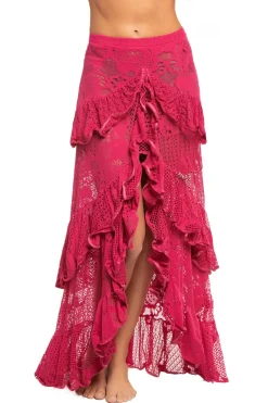 Tiered Lace Maxi Skirt