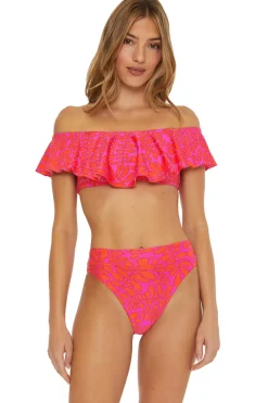 Trellis Off Shoulder Bandeau Bikini Top