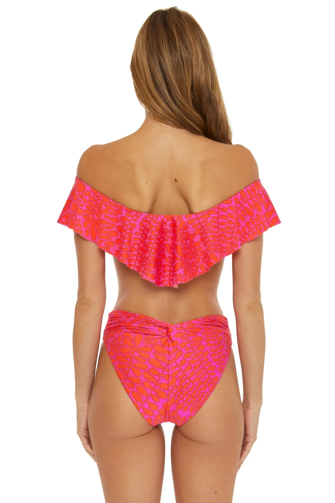 Trellis Off Shoulder Bandeau Bikini Top