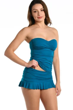 Twist Bandeau Tankini Top