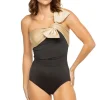 Underwire Asymmetrical One Piece Swimsuit