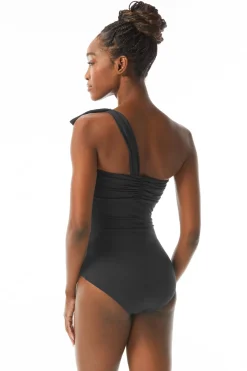 Underwire Asymmetrical One Piece Swimsuit