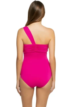 Underwire Asymmetrical One Piece Swimsuit