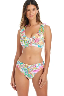 Underwire Ruffle Bikini Top (D+ Cup)