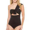 Venice Knot Tie Asymmetrical One Piece Swimsuit