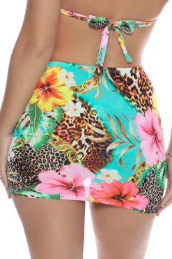 Visions Of Paradise Scrunch Mini Skirt