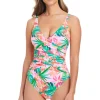 V-Neck One Piece Swimsuit