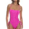 Wave Chaser Lace-Up One Piece Swimsuit