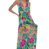 Wild Blooms Plunge Maxi Dress