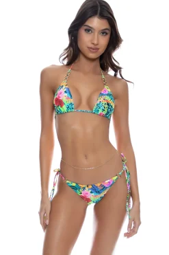 Wild Blooms Triangle Bikini Top
