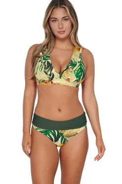 Willa Wireless Bralette Bikini Top (D+ Cup)