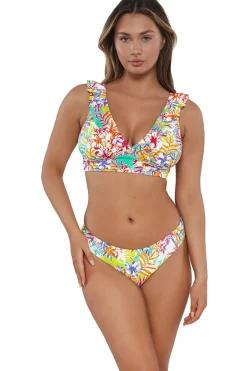 Willa Wireless Bralette Bikini Top (D+ Cup)