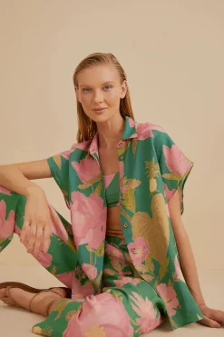 Winter Garden Button Up Boy Shirt