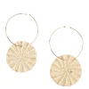 Xue Gold Plated Hoop Earrings